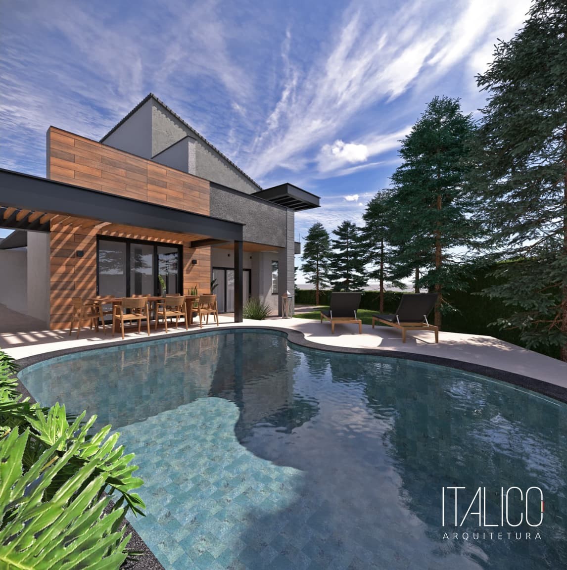 Residência Contemporânea no Mont Blanc Residence em Campinas