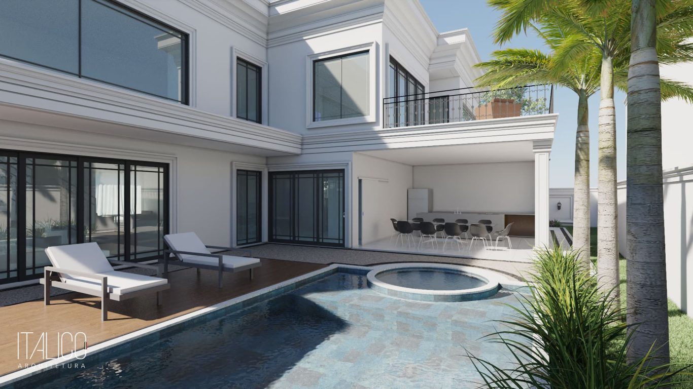 Arquitetura Residencial no Condomínio Mont Blanc em Campinas em Terreno de 700m²