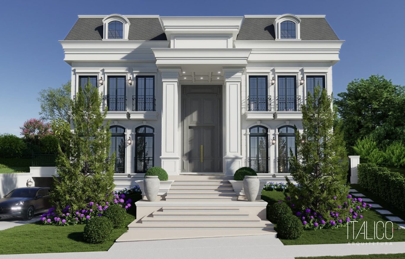 Projeto Neoclássico no EntreVerdes Sousas – Residência em Terreno de 1600m²